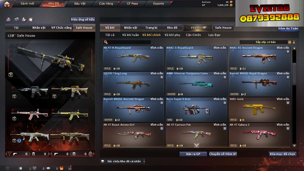 shop acc cf uy tin gia re
